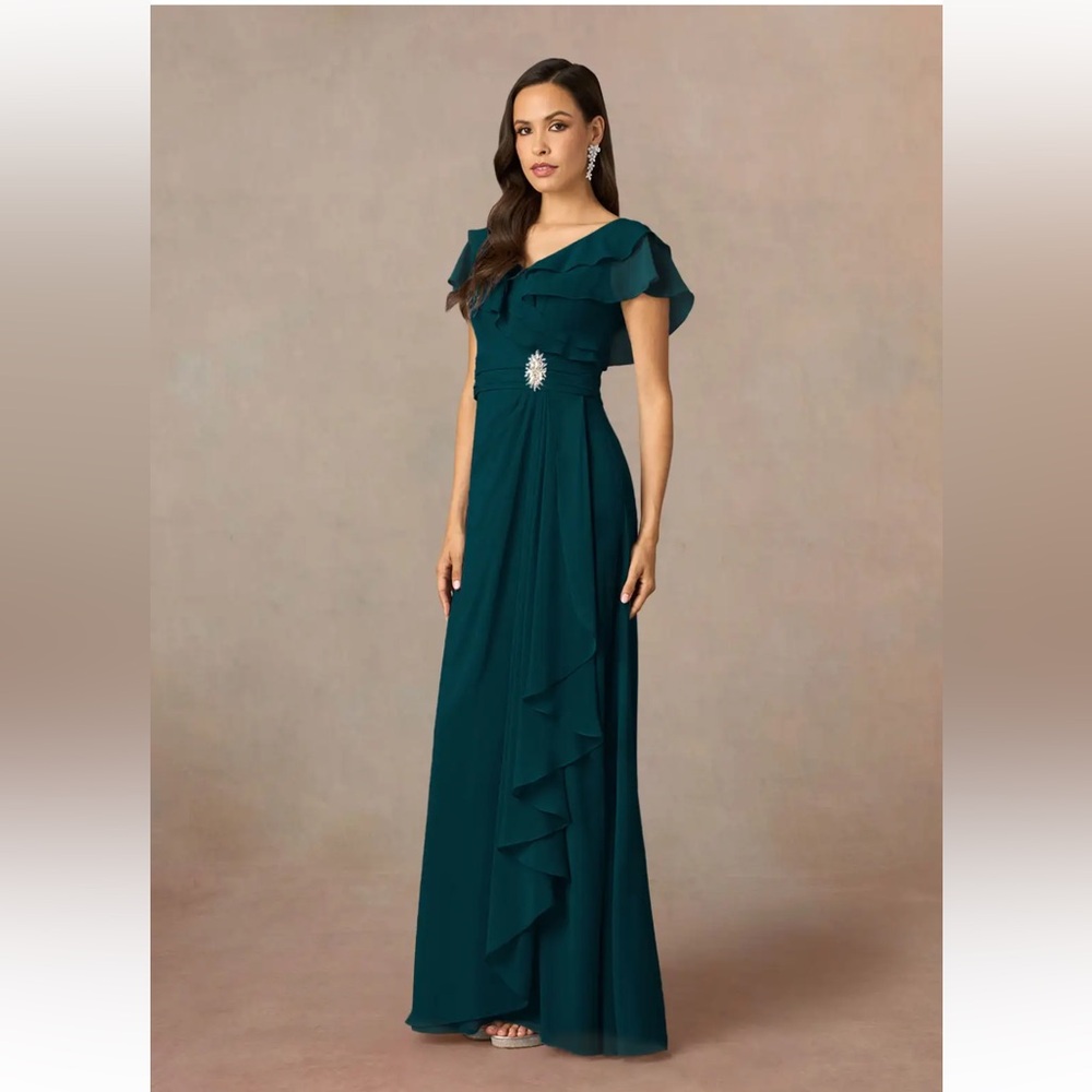 Azazie Pine Snapdragon Dress